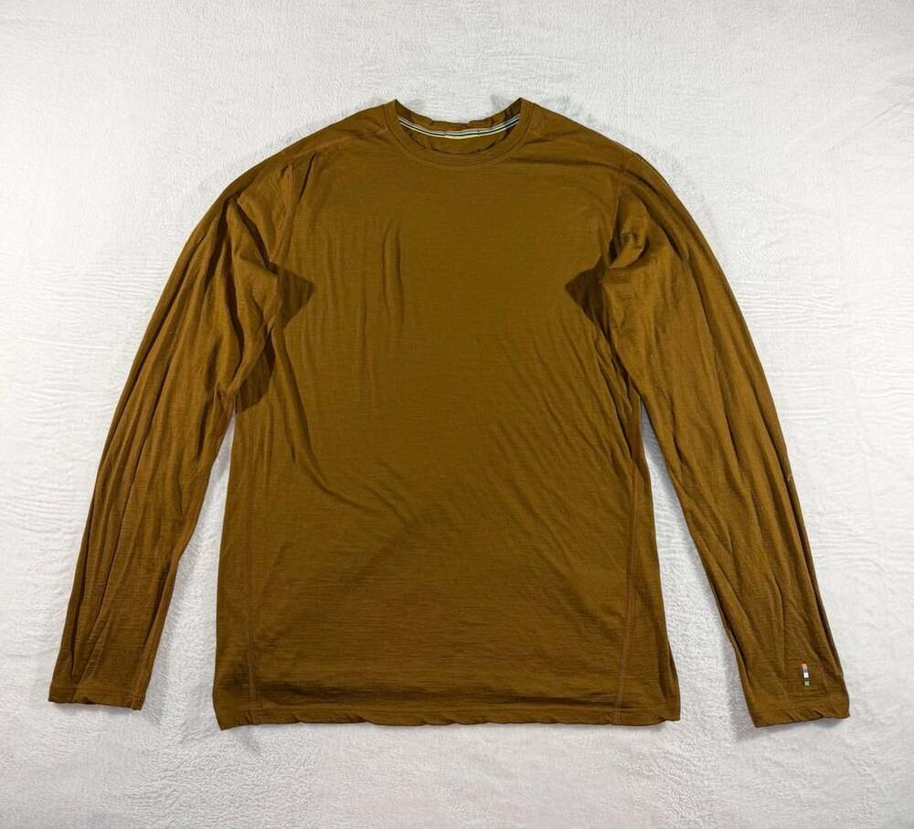 Smartwool Classic All-Season Wool 150 Merino Base Layer LS Crew Size L Brown